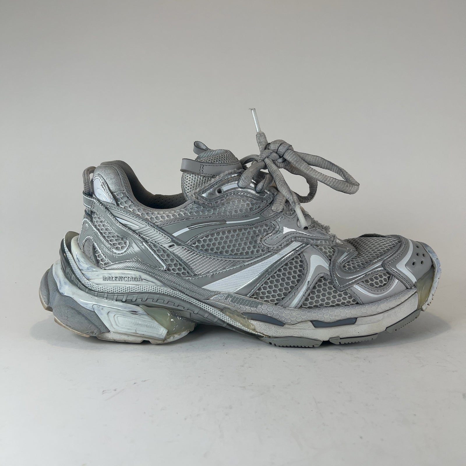 Balenciaga White/Silver Runner 2.0