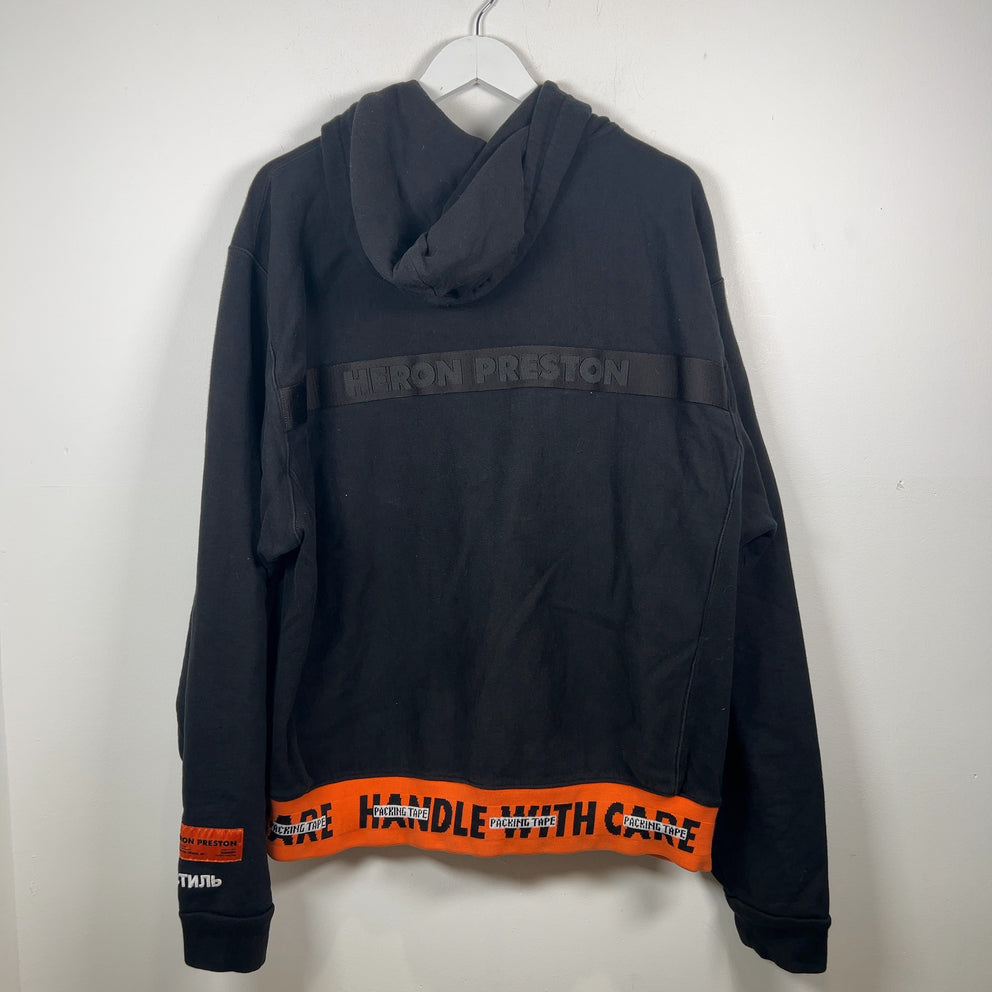 Heron Preston 'Handle With Care' Hem Hoodie