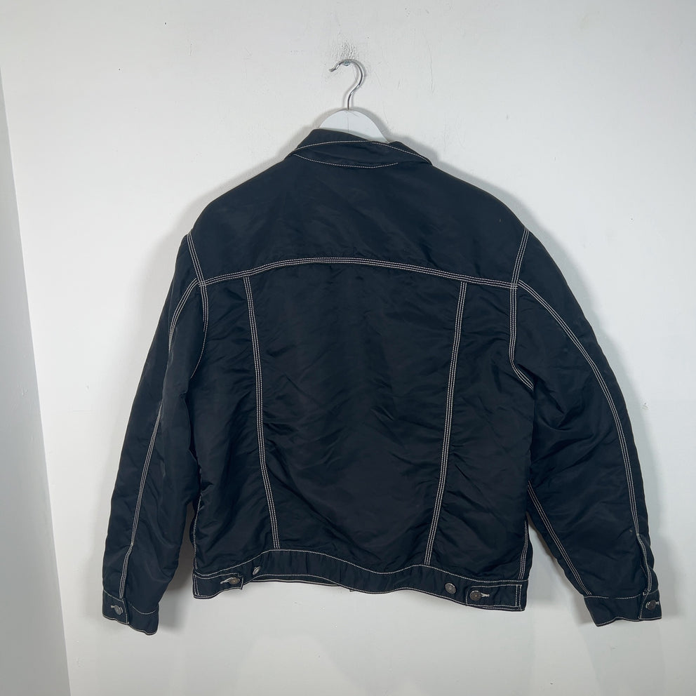 Supreme x Levi's Black FW19 Nylon Trucker Jacket