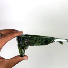 Louis Vuitton Green Marble Cyclone Sunglasses