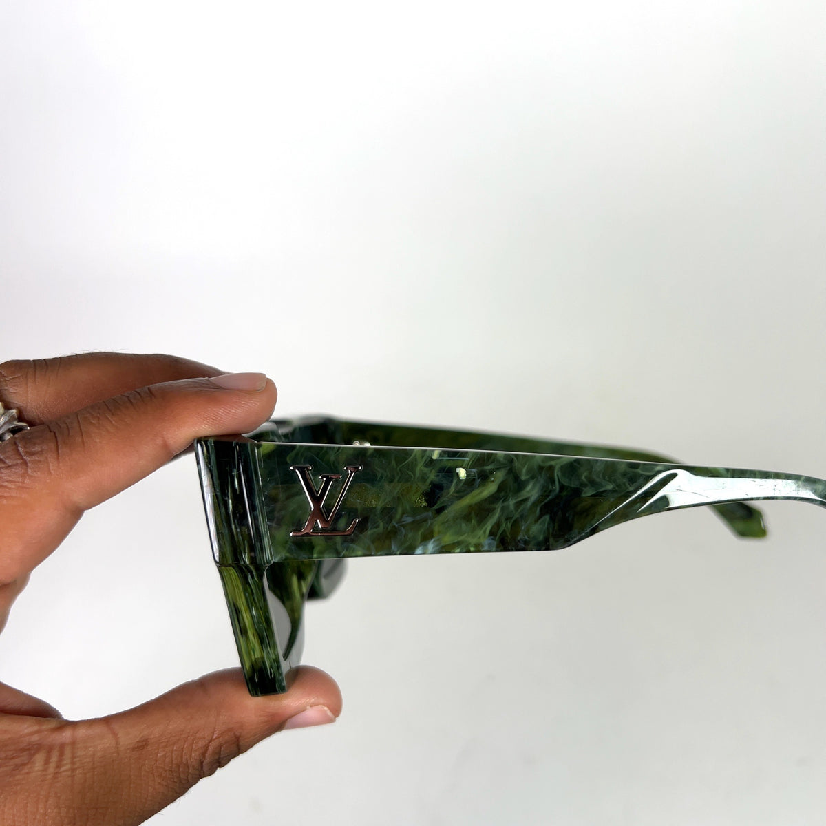 Louis Vuitton Green Marble Cyclone Sunglasses