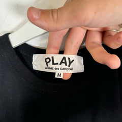 CDG Play Heart Black T-shirt Size M