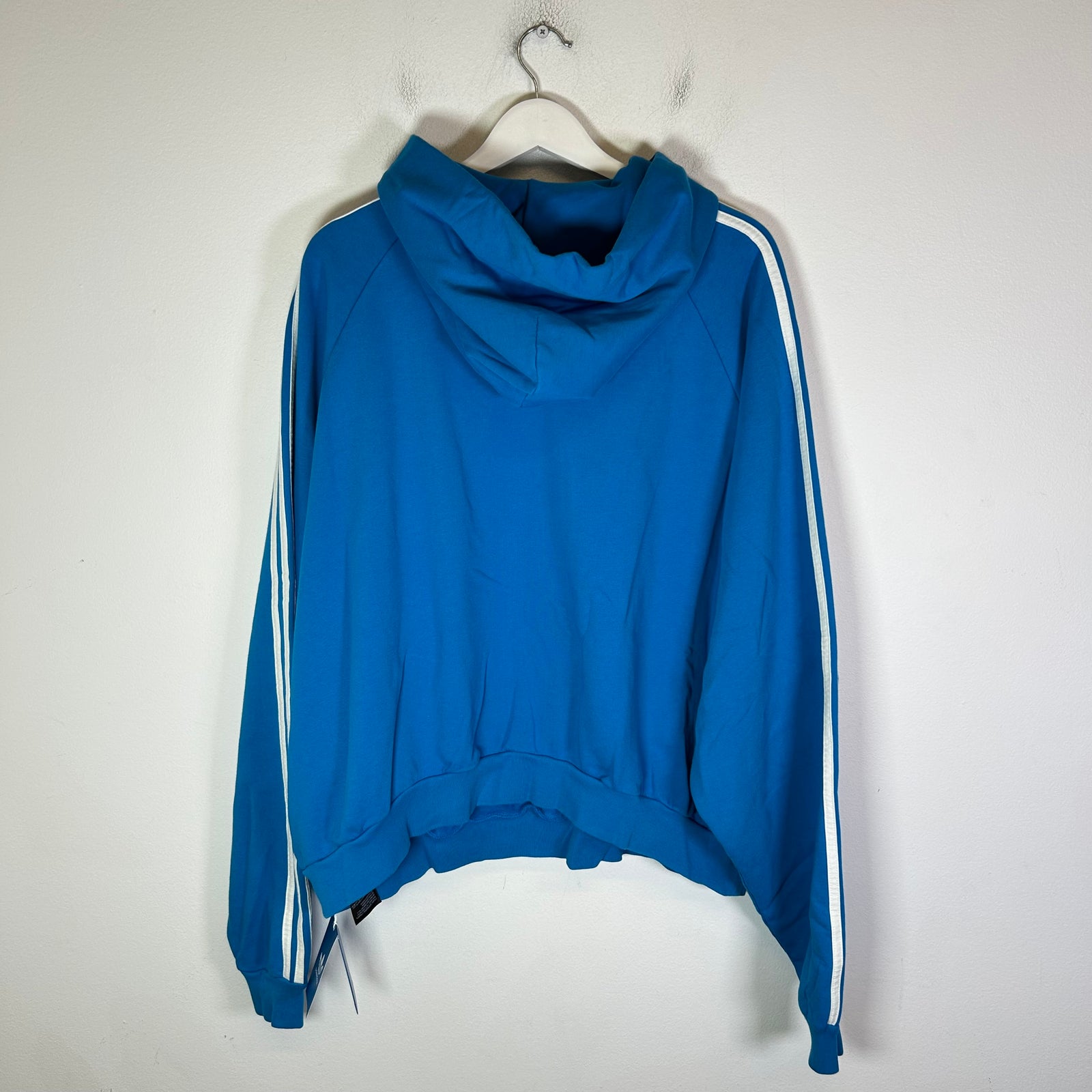 Balenciaga x Adidas FW22 3 Stripe Large-Fit Pullover Hoodie