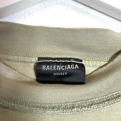 Balenciaga Inside Out Distressed Logo T-Shirt