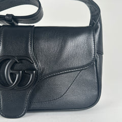 Gucci Black Leather Aphrodite Bag