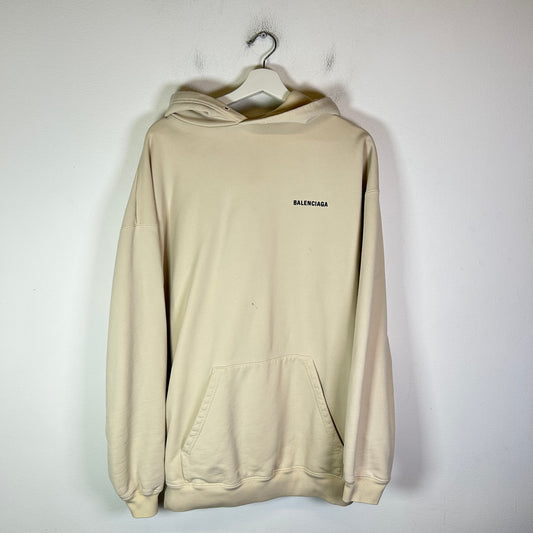 Balenciaga Back Logo Oversized Hoodie