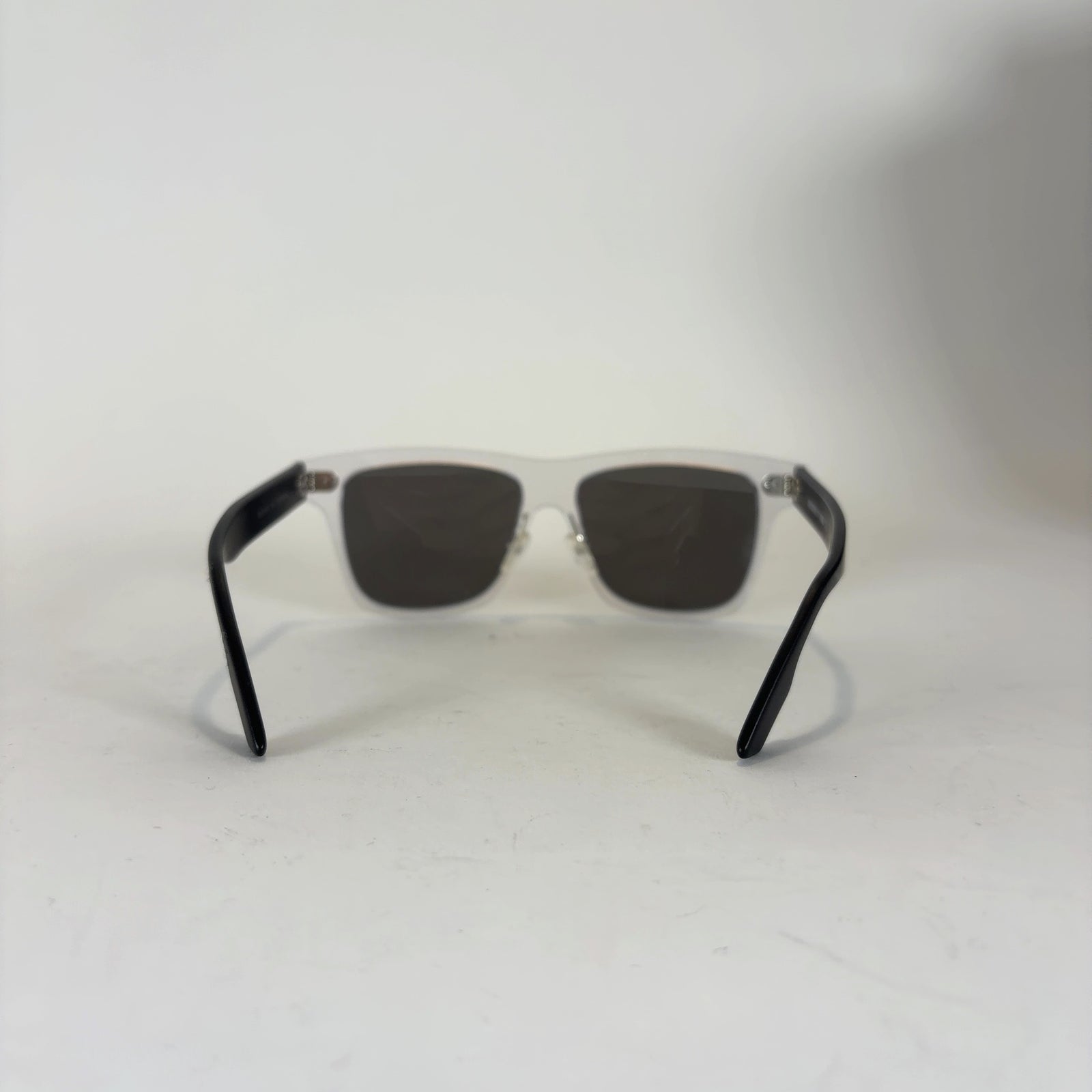 Alexander McQueen Clear Wayfarer Sunglasses