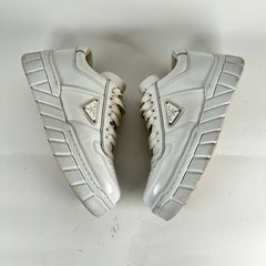 Prada Plaque White Sneaker Size 5