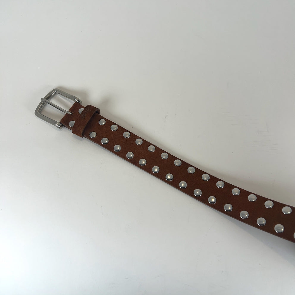 Stussy Suede 8-Ball Studded Belt