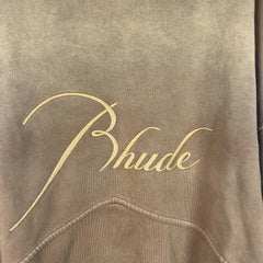 Rhude Sundry Embroidered Logo Zip Up Hoodie