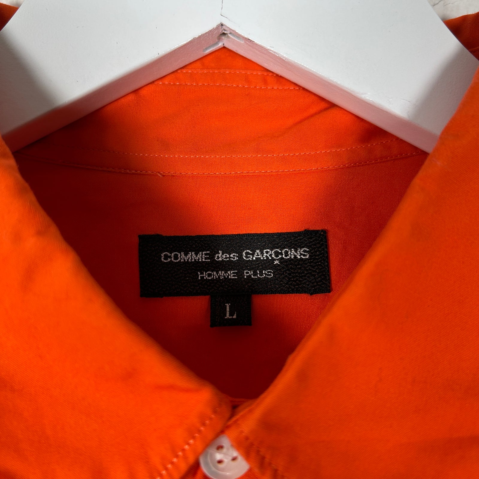 Comme Des Garcons Homme Plus Orange Short Sleeve Shirt Size L