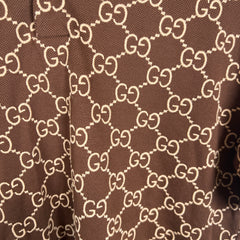 Gucci Brown Monogram Polo Shirt Size M