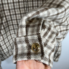 Miu Miu Cocoa Brown Check Blouson Jacket Size 36IT