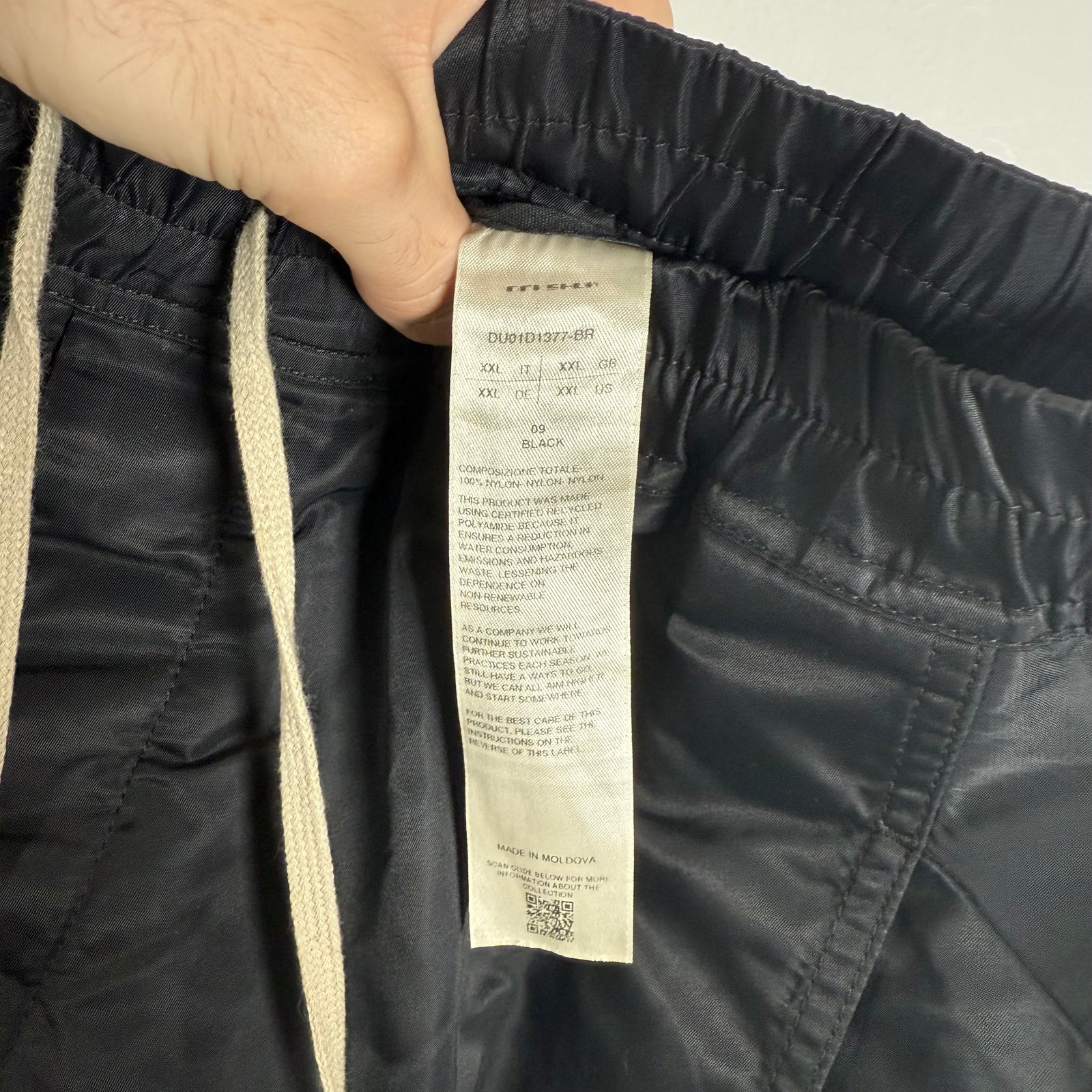 Rick Owens DRKSHDW Babel Nylon Pusher Size XXL