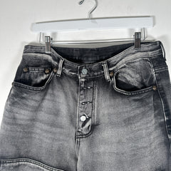 Thug Club Double Knee Grey Wash Carpenter Pants Size 34
