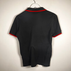 Moncler Black/Red SS Polo Size S