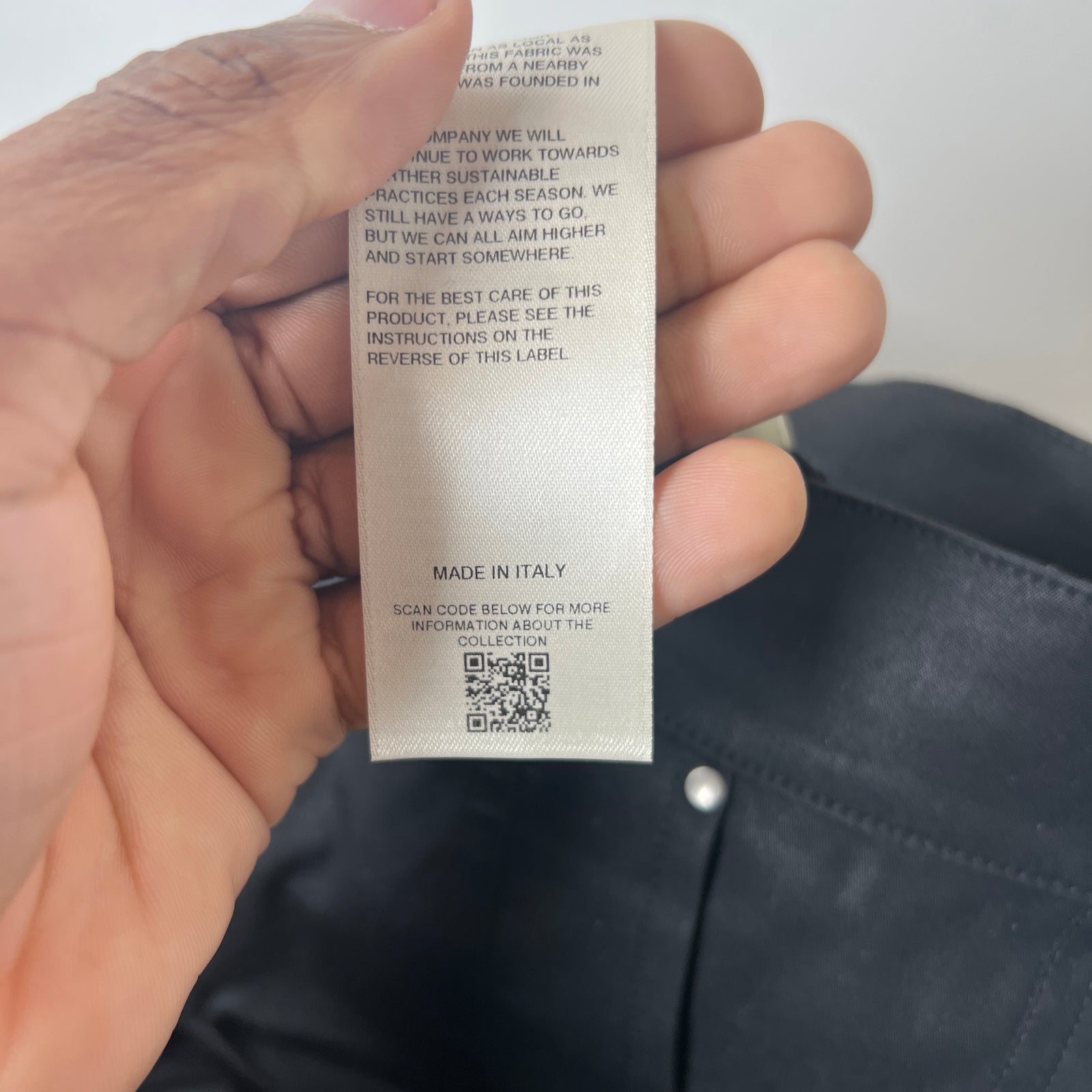 Rick Owens Black Stefan Cargo Pants Size 31
