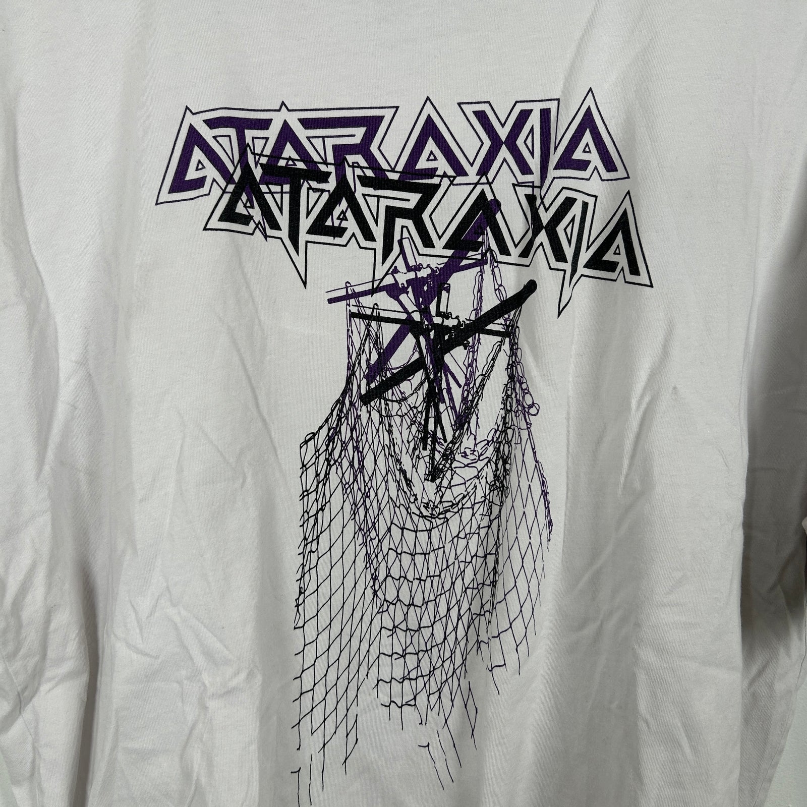 Raf Simons 'Ataraxia' Metal Logo T-Shirt Size S