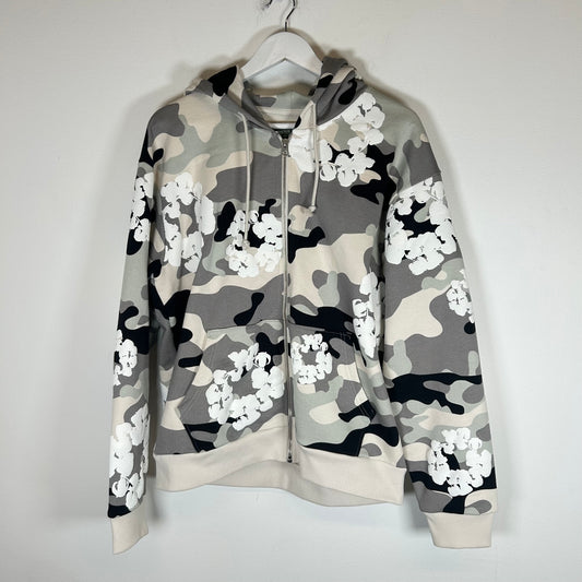 Denim Tears Snow Camo Zip-Up Hoodie Size M