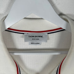Thom Browne White Knit Polo Size 5