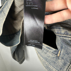 Balenciaga Denim 'Rhinestone Scribble' Jacket Size 2
