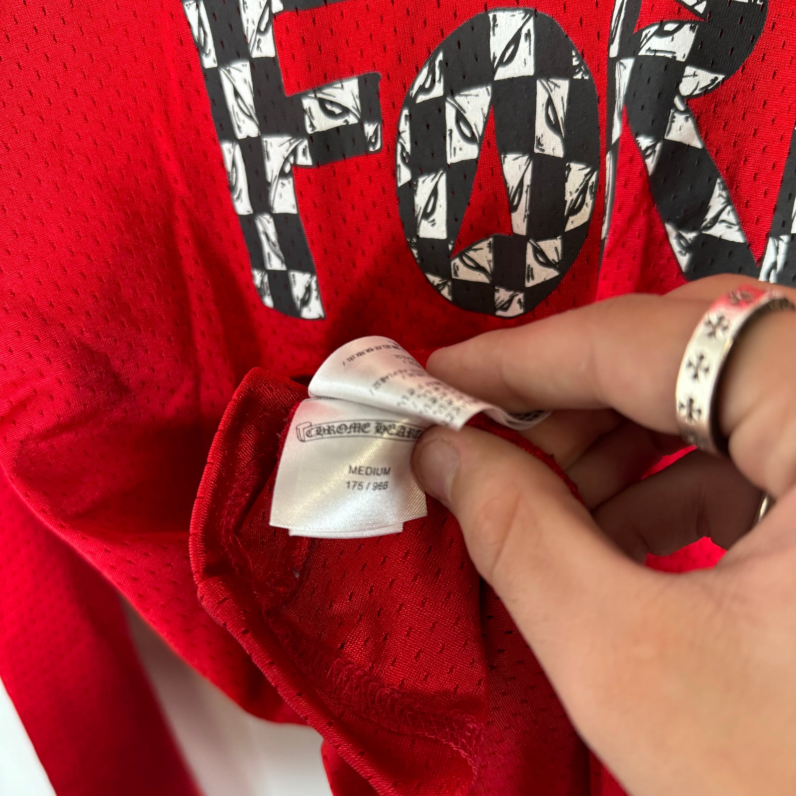 Chrome Hearts Red Mattyboy Fleur Jersey Size M