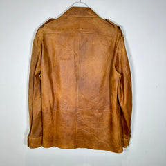Miu Miu Leather Over Shirt Size 48