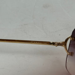 Cartier Big C Fluorescent Gold Wire Frame Glasses