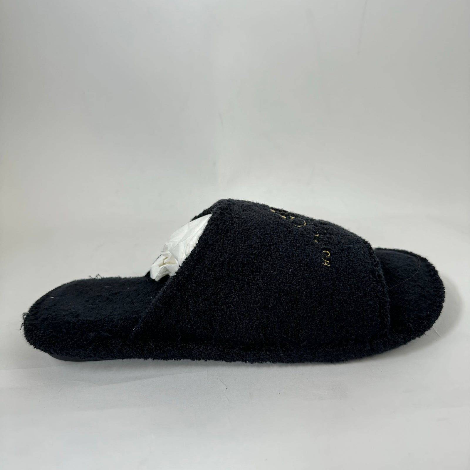 Balenciaga Black Hotel & Resorts Cloth Sandals Size 45