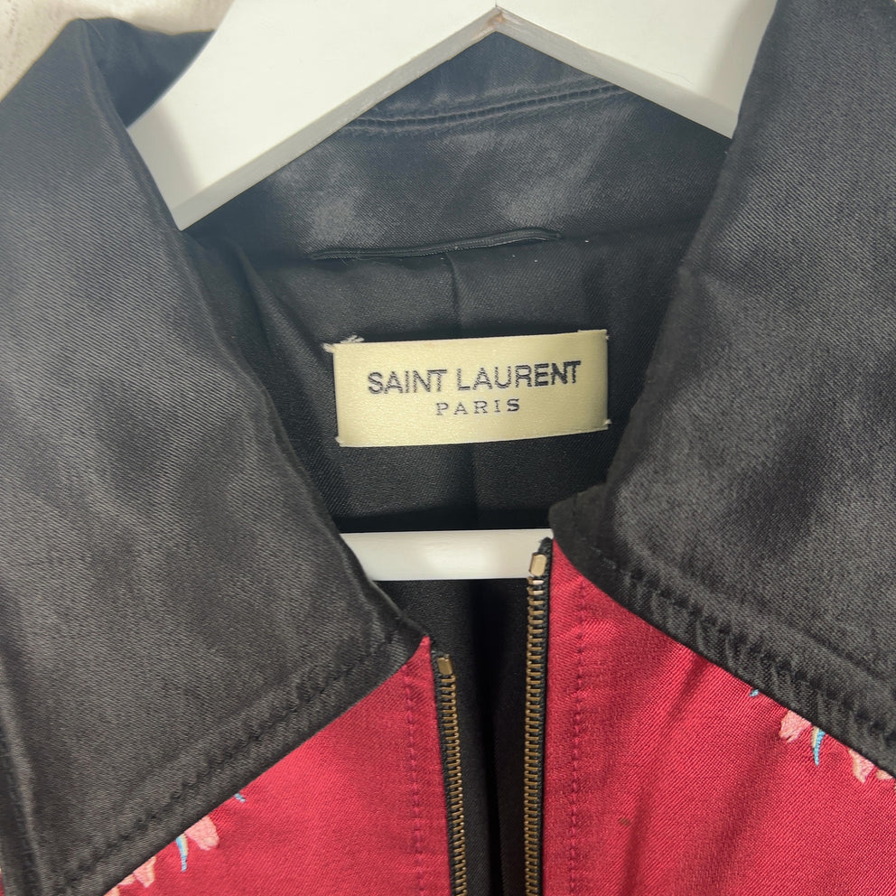 Saint Laurent FW16 Western Silk Teddy Jacket