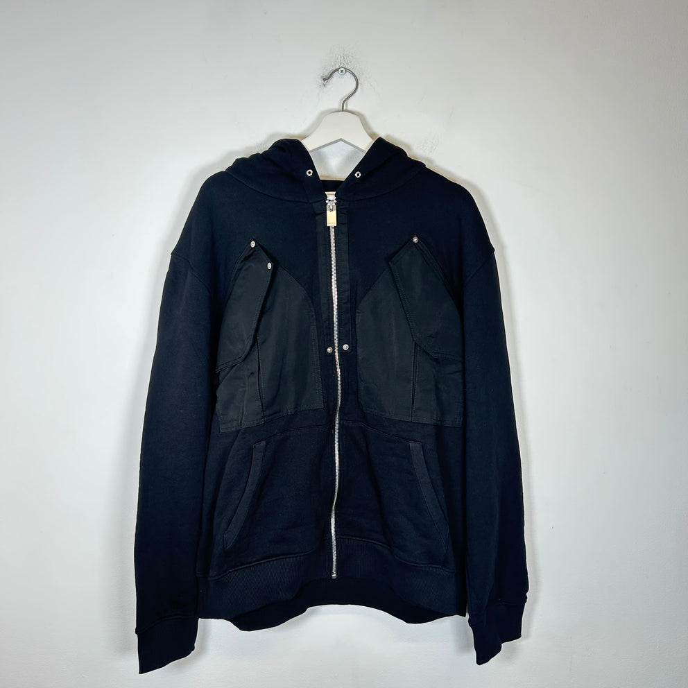 Alyx Black Cargo Zip-Up Hoodie Size XL