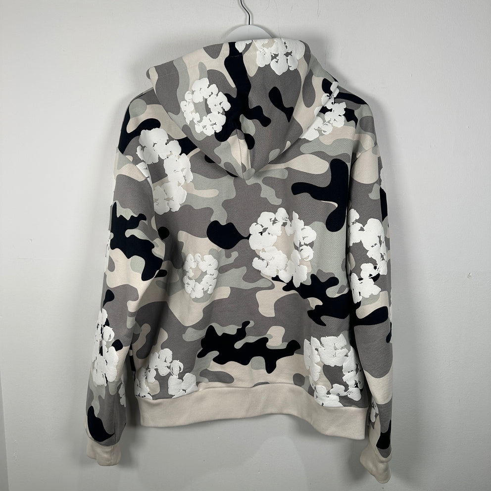Denim Tears Snow Camo Wreath Zip-Up Hoodie Size M