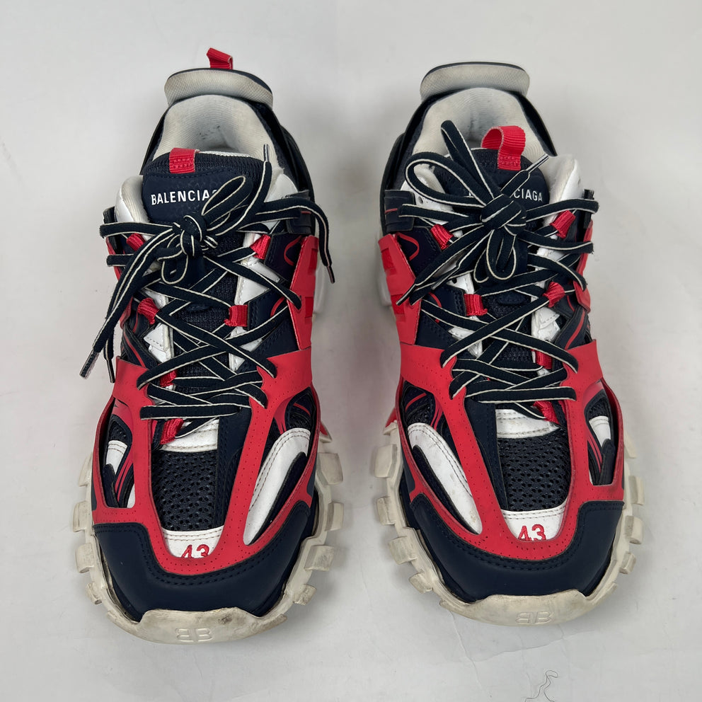 Balenciaga Navy/Red LED Track Sneaker Size 43