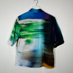 Dries Van Noten Cakool Blurred Shirt Size XS