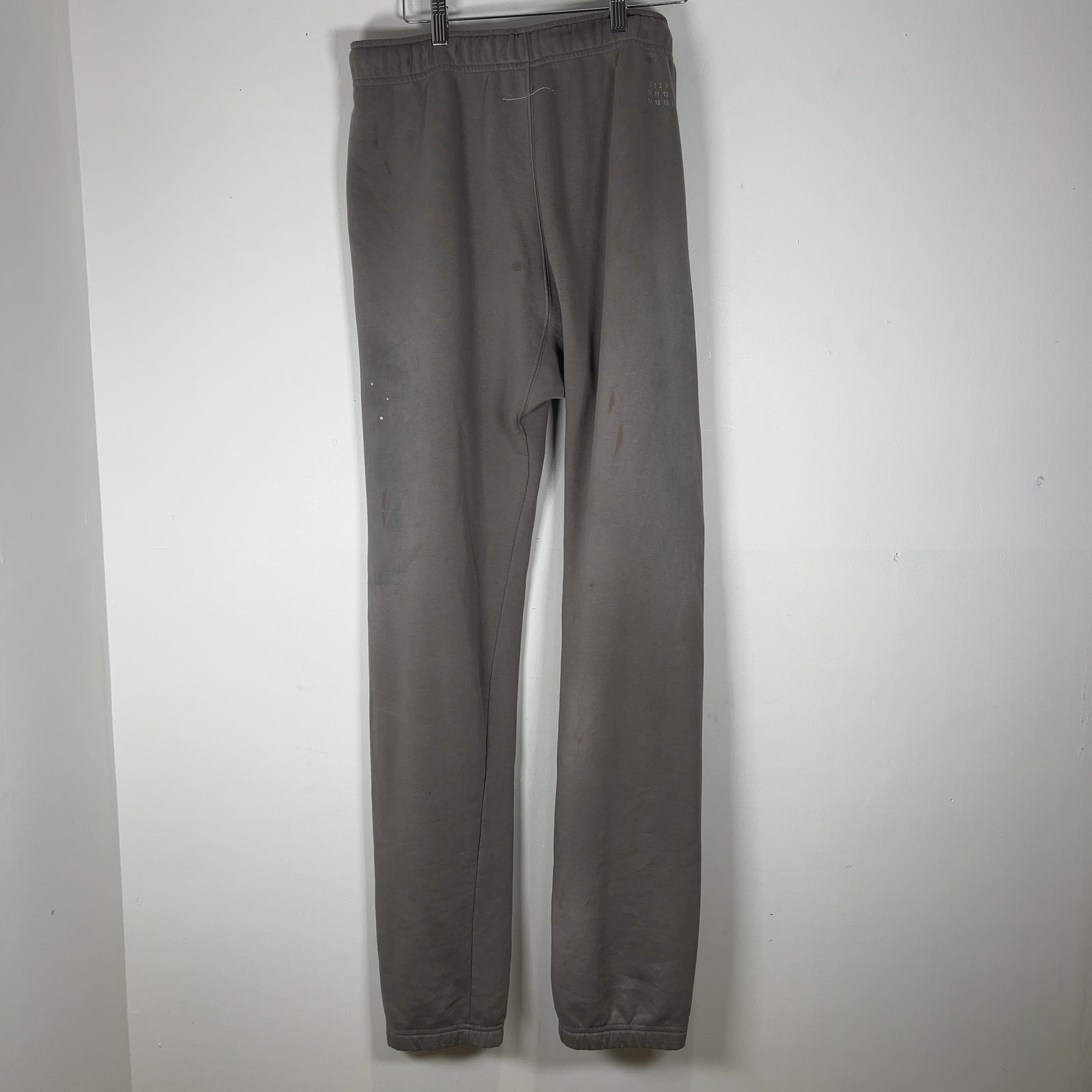 Maison Margiela Paint Splatter Grey Sweatpants Size M