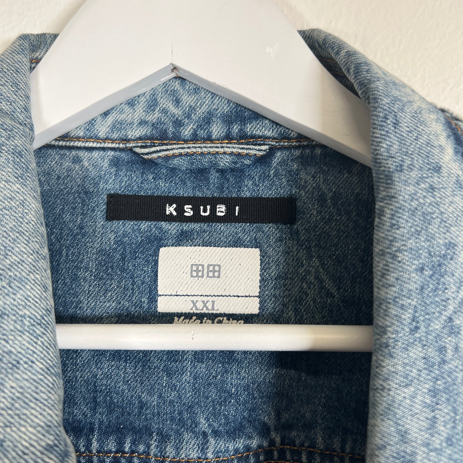 Ksubi Lightwash Denim Jacket Size XXL