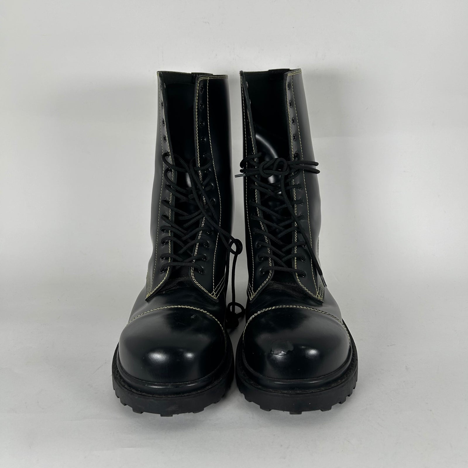 Balenciaga Contrast Stitch Combat Boot Size 13