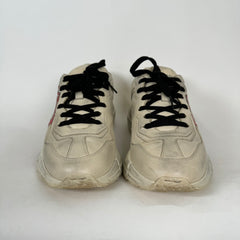 Gucci Beige Mouth Print Rhyton Sneakers Size 9