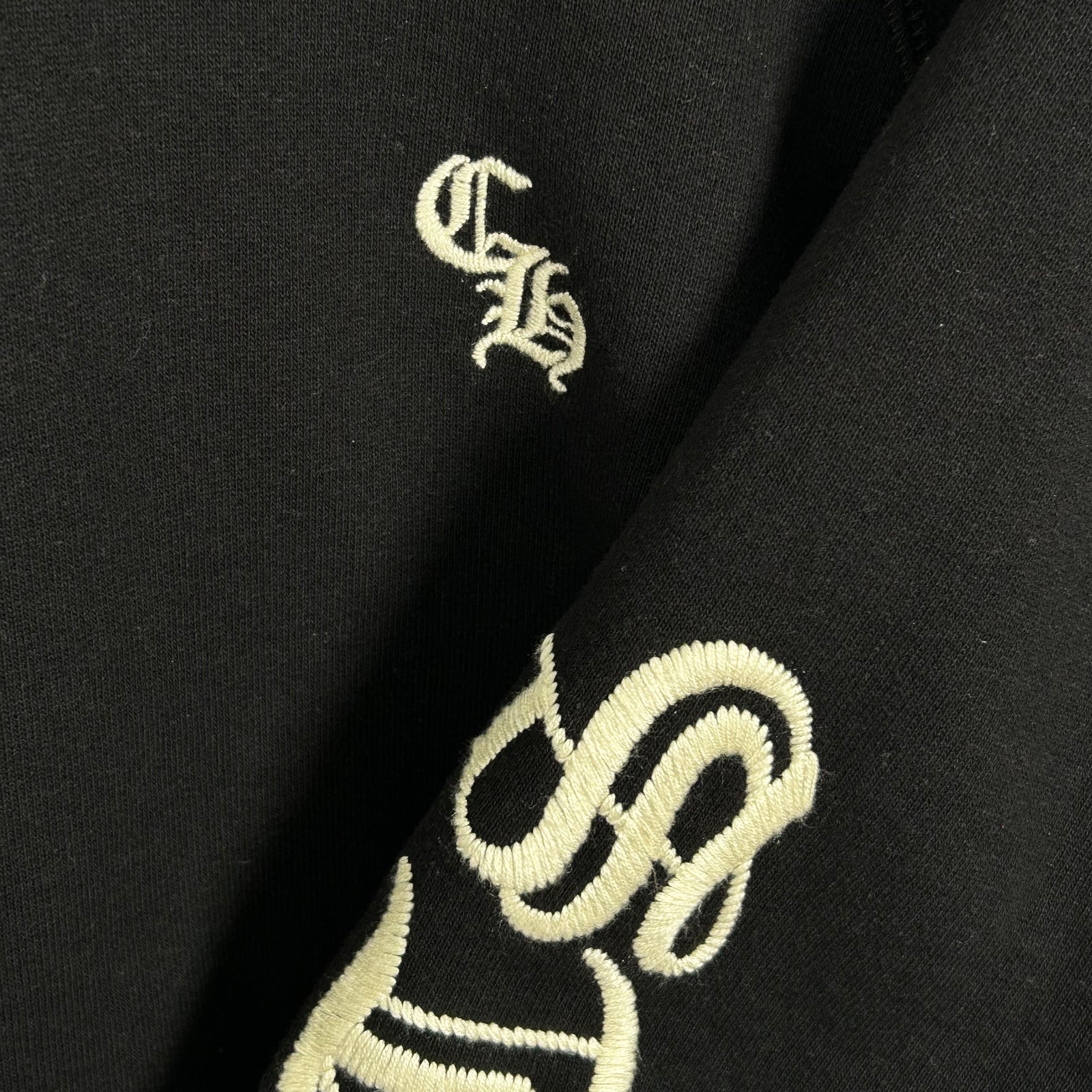 Chrome Hearts 'Slo Ride' Embroidered Logo Hoodie Size L