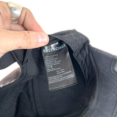 Balenciaga Old English Logo Cut Hat