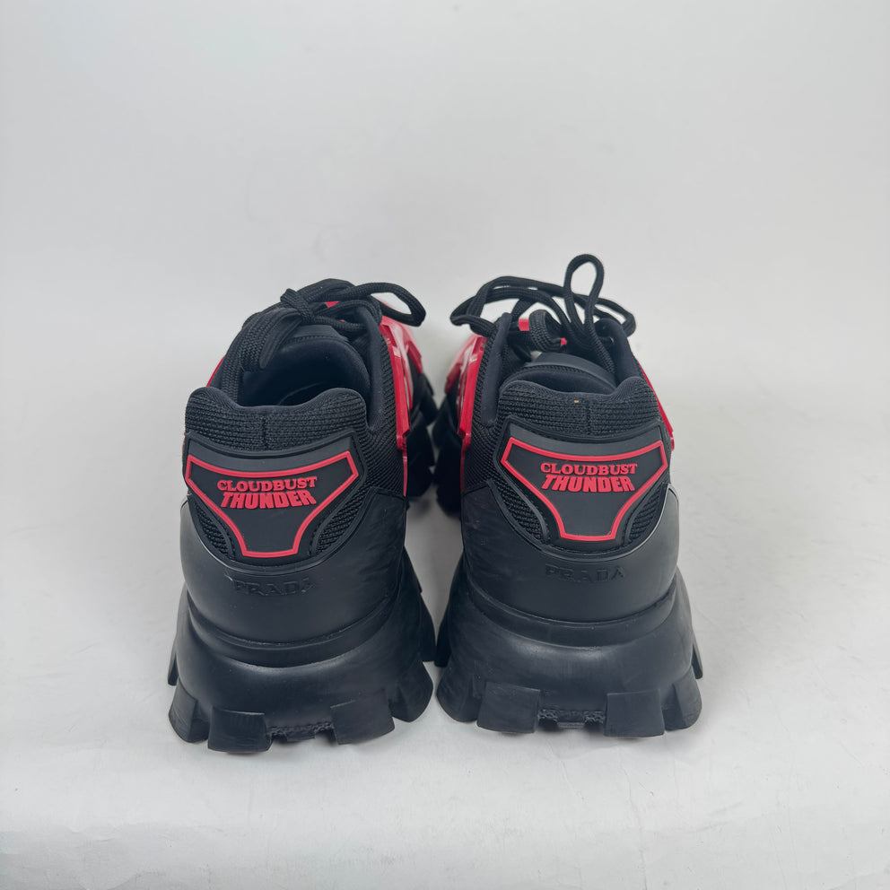 Prada Red/Black Cloudbust Thunder Sneaker Size 10.5