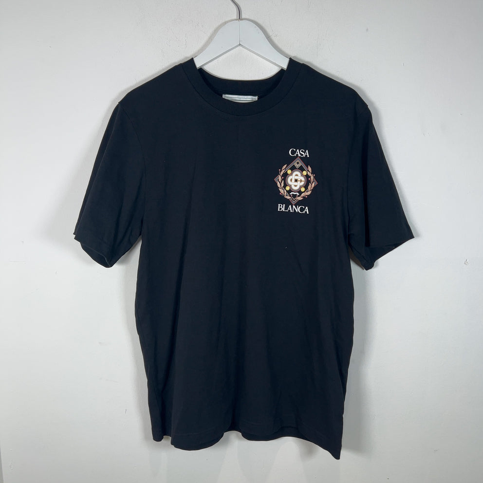 Casablanca Logo Motif Black T-Shirt