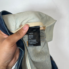 Amiri Blue Plaid Thrasher Jeans Size 38