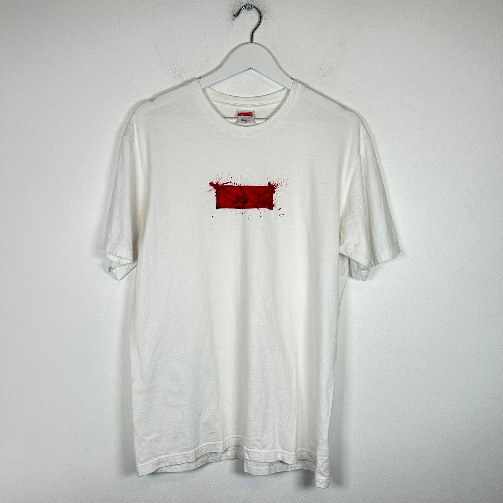 Supreme White Ralph Steadman Box Logo T-Shirt Size M