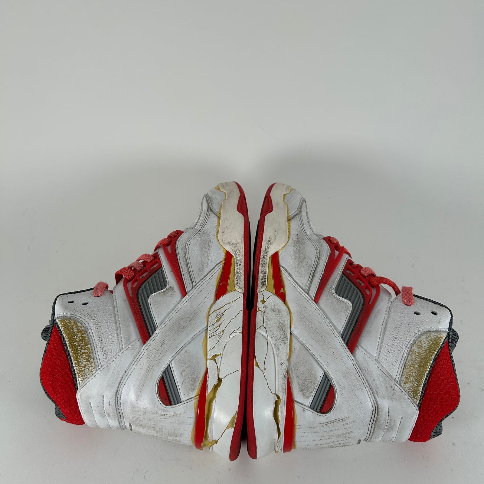 Maison Margiela x Reebook White/Red 'TZ Pump' High-Top Sneaker Size 10