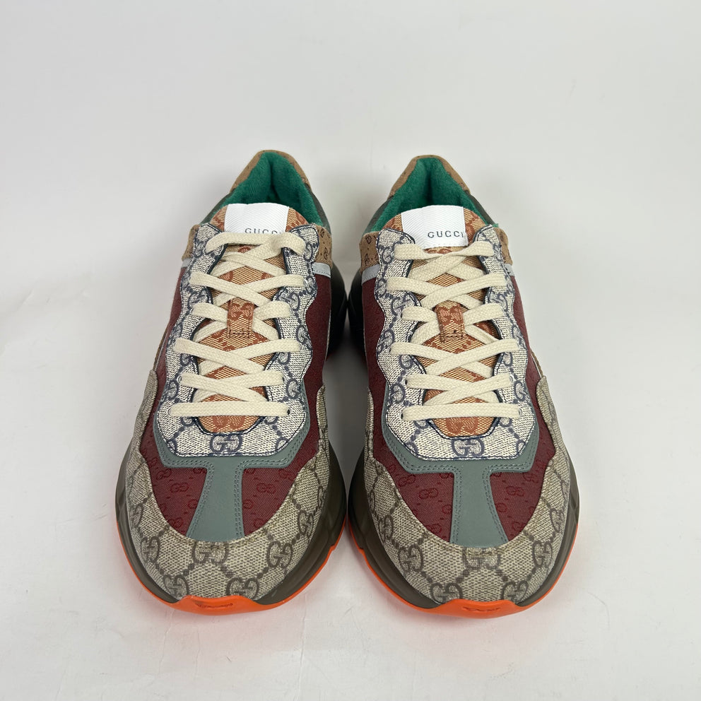 Gucci Burgundy GG Rhyton Sneaker