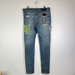 Ksubi Van Winkle Rodeo Patch Distressed Jeans