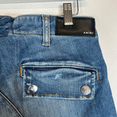 Amiri Blue Tactical Cargo Jeans Size 33