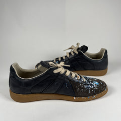 Maison Margiela Navy Paint Splatter Gats Size 43