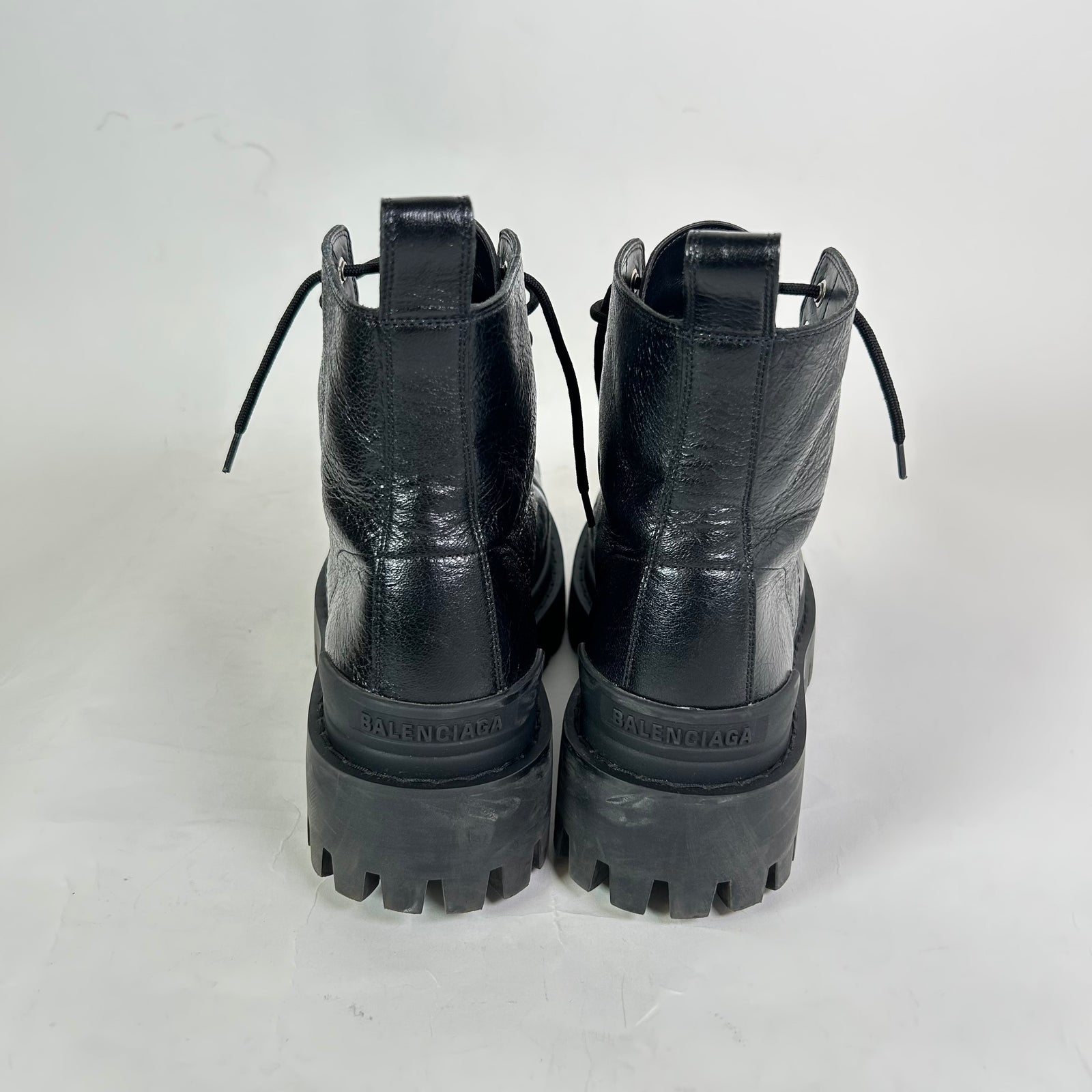 Balenciaga Tumble Leather Strike Boot Size 41